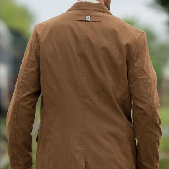 RAINFOREST Mens M Utility Travel Jacket Brown Entrada Microfiber Blazer - Picture 6 of 6